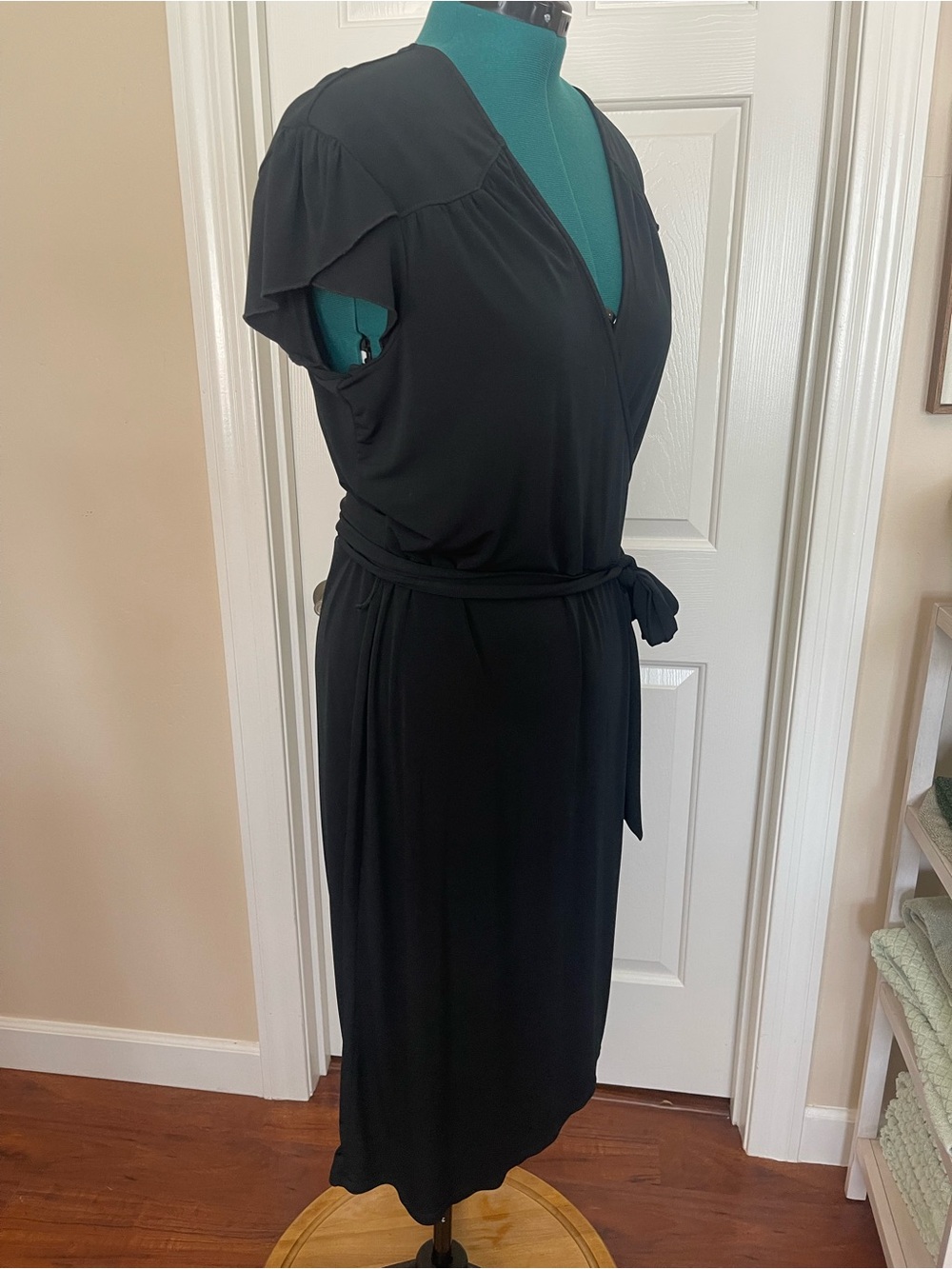 Merona Black wrap dress XXL - Picture 6 of 16